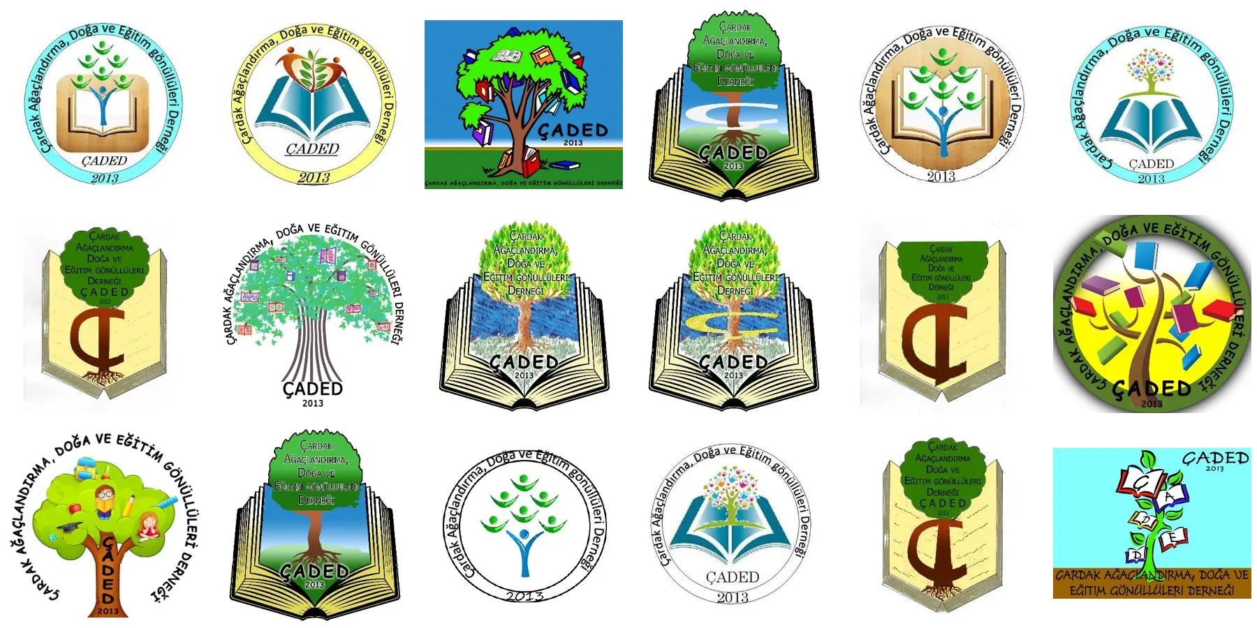 Ekim 2013 logo anketindeki on sekiz aday logo